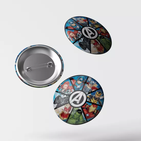 Avengers Temalı İğneli Rozet 1 Adet