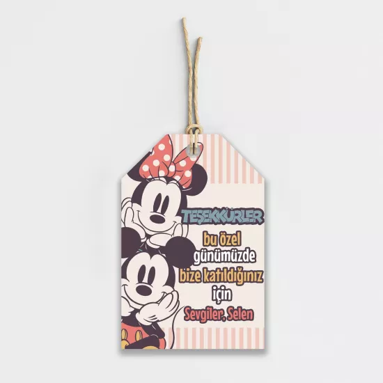 Mickey ve Minnie Mouse Temalı Kişiye Özel