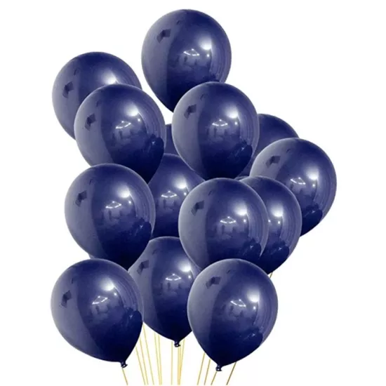 Lacivert Baskısız Lateks Balon - 5 Adet