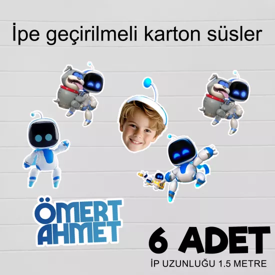 Kişiye Özel İsimli Astrobot Temalı Afiş Banner