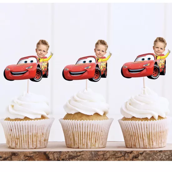 Disney Cars Mcqueen Kişiye Özel Kafa Kürdan 8’li