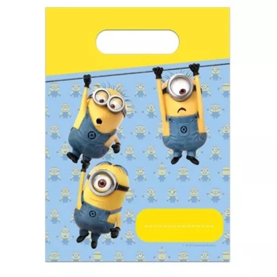Minions Doğum Günü Temalı Lisanslı Hediye Poşeti