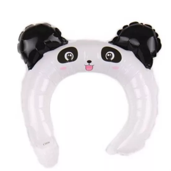 Sevimli Panda Taç Folyo Balon