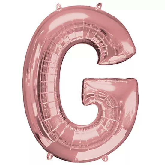 G Harfi Rose Gold Folyo Balon 1 Metre