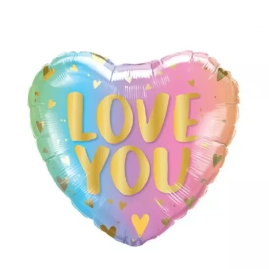 Kalp Love You Folyo Balon 18 inç