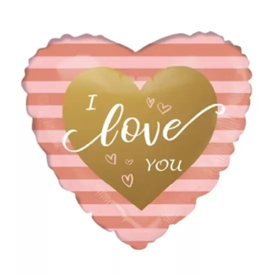 I Love You Kırmızı Kalpli Folyo Balon - 40 cm