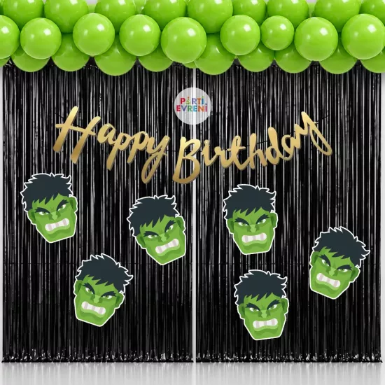 Hulk Temalı Arka Fon Süsleme Seti
