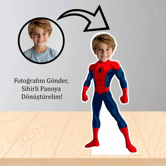 Kişiye Özel Spiderman Temalı Masa Panosu