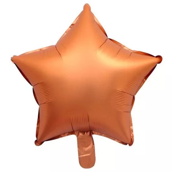 Bakır Krom Yıldız Folyo Balon - 40 cm