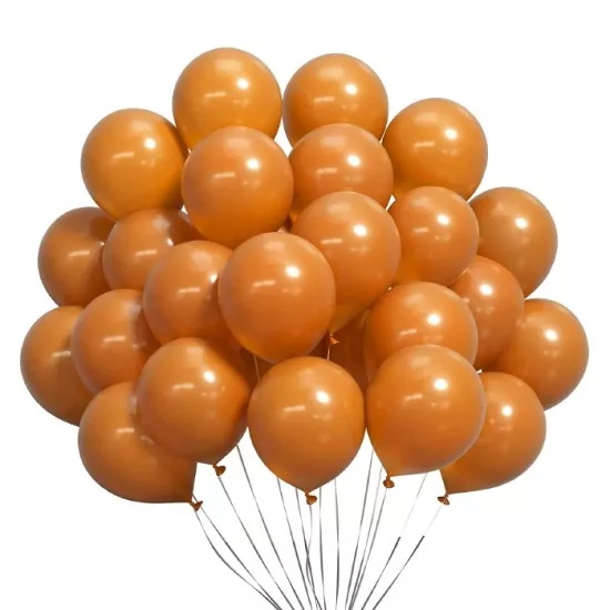 Karamel Baskısız Lateks Balon - 5 Adet
