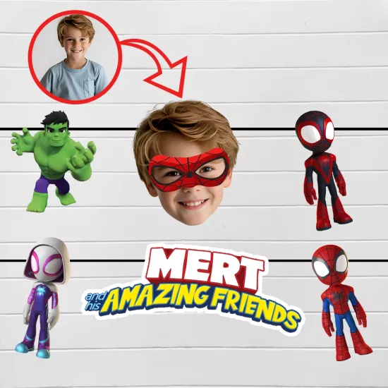 Kişiye Özel İsimli Spidey Temalı Afiş Banner