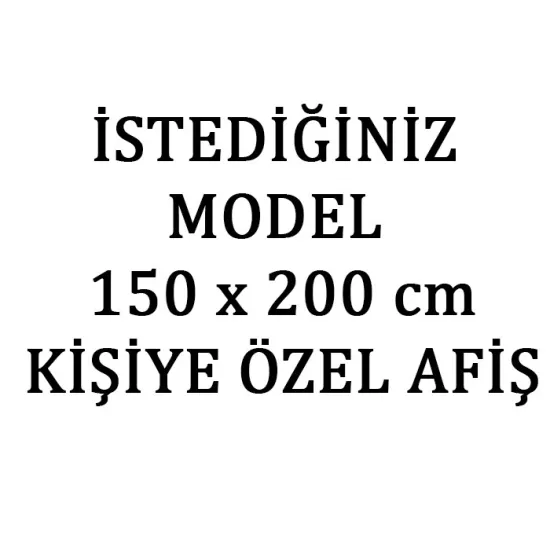 Kişiye Özel Tasarım Doğum Günü Afişi - 150 cm