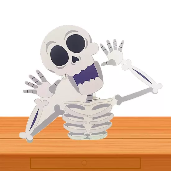 Halloween İskelet Masa Panosu 30cm