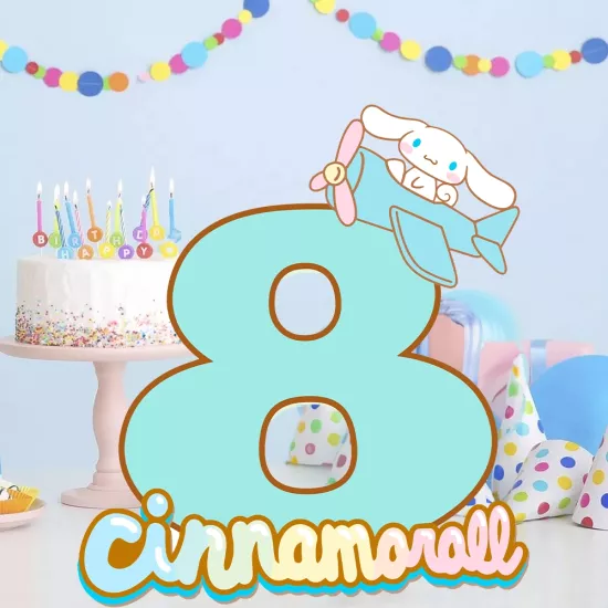 Sanrio Cinnamoroll Temalı 8 Rakam Dekoratif Pano