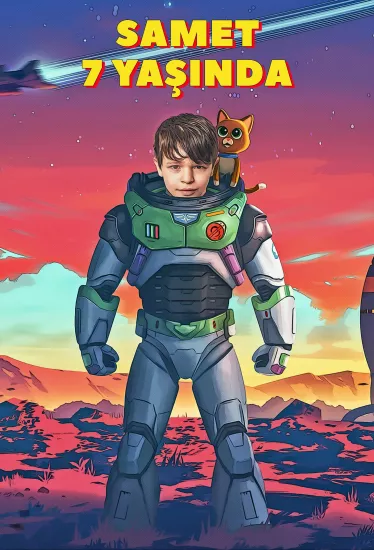Buzz Lightyear Temalı Kişiye Özel Portre Afiş