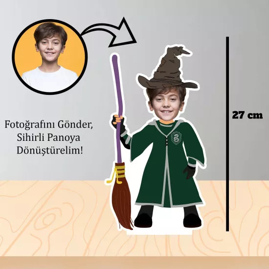 Kişiye Özel Harry Potter Slytherin Temalı Pano ve