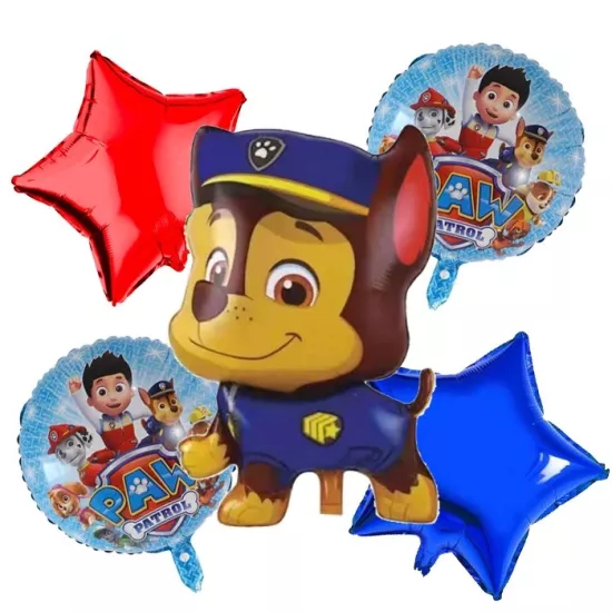 Paw Patrol Chase Folyo Balon Seti 5’li