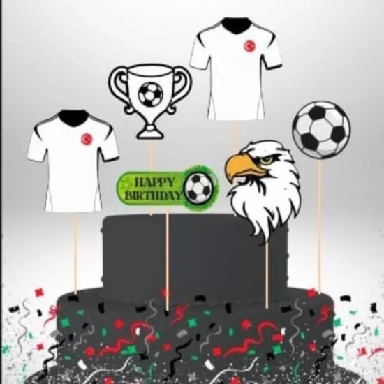 Siyah Beyaz Temalı 6’lı Kürdan