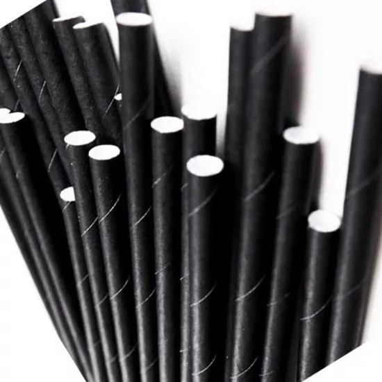 Siyah Kağıt Pipet