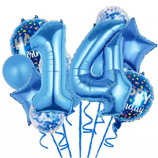 14 Yaş Mavi Balon Seti
