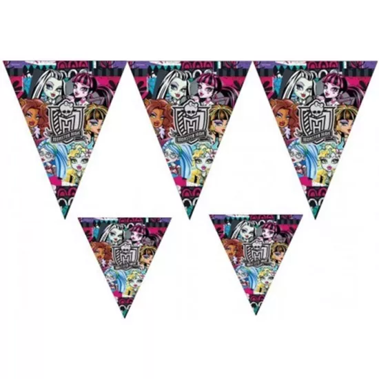 Monster High Doğum Günü Temalı Bayrak Set 3,20