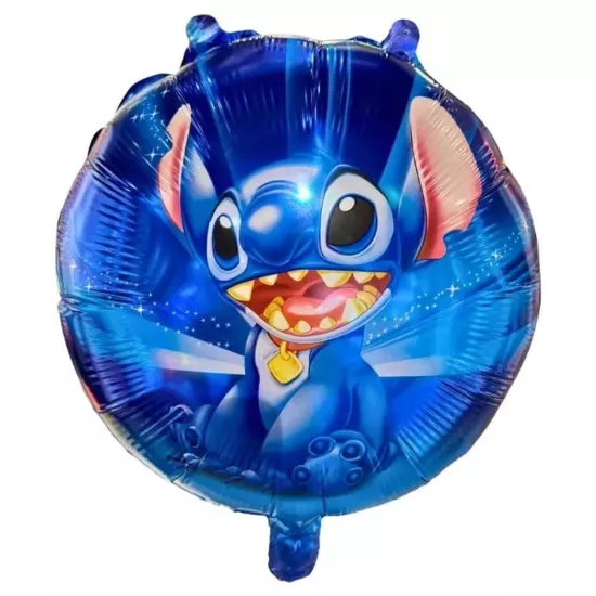 Stitch Temalı Yuvarlak Folyo Balon