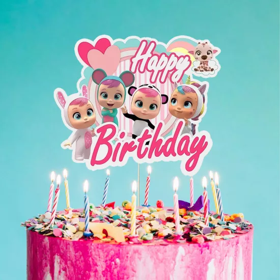 Cry Babies Konsepti Happy Birthday Pasta Süsü