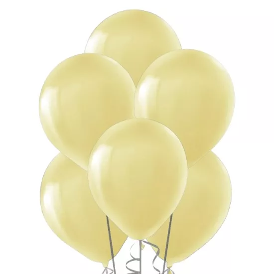 Vanilya Renk Baskısız Lateks Balon - 5 Adet