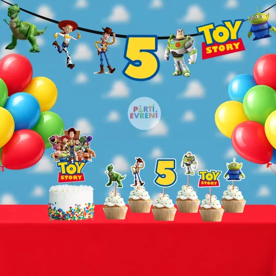 Toy Story Temalı Doğum Günü Seti | Yaş Seçenekli