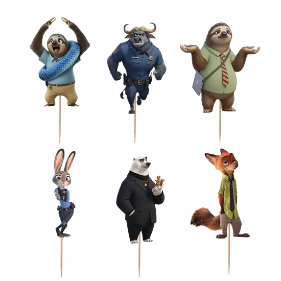 Zootopia Temalı 6’lı Kürdan