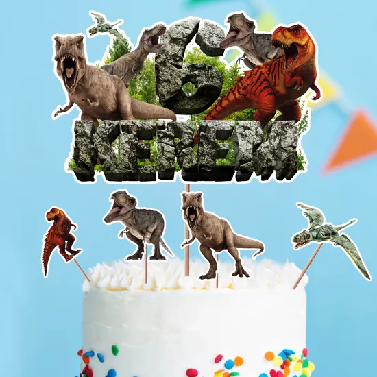 Kişiye Özel Jurassic Park Dinozor Temalı Pasta