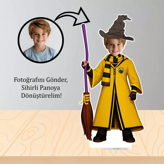 Kişiye Özel Harry Potter Hufflepuff Temalı Ayaklı