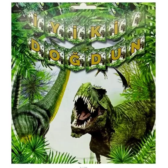 Jurrasic Temalı İyi ki Doğdun Banner