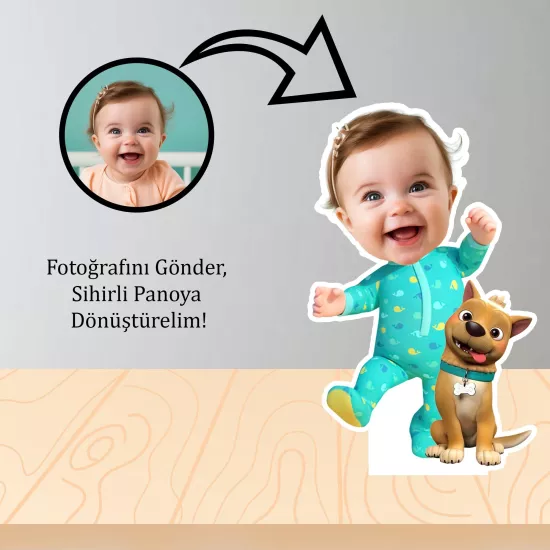 Kişiye Özel Cocomelon Temalı Masa Panosu