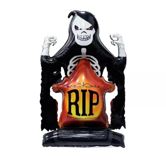 Halloween Ayaklı Rip İskelet Folyo Balon