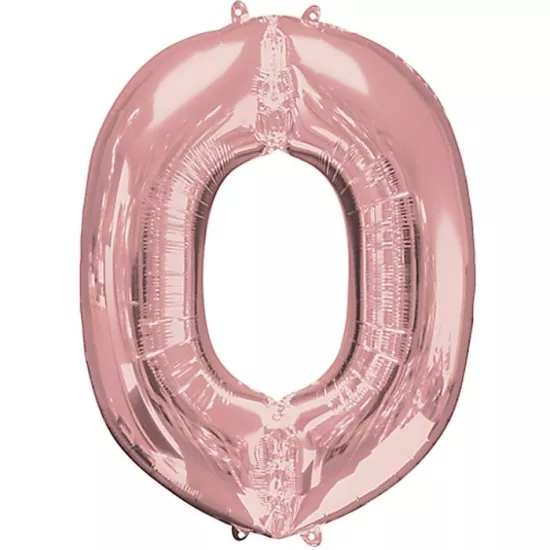 O Harfi Rose Gold Folyo Balon 1 Metre