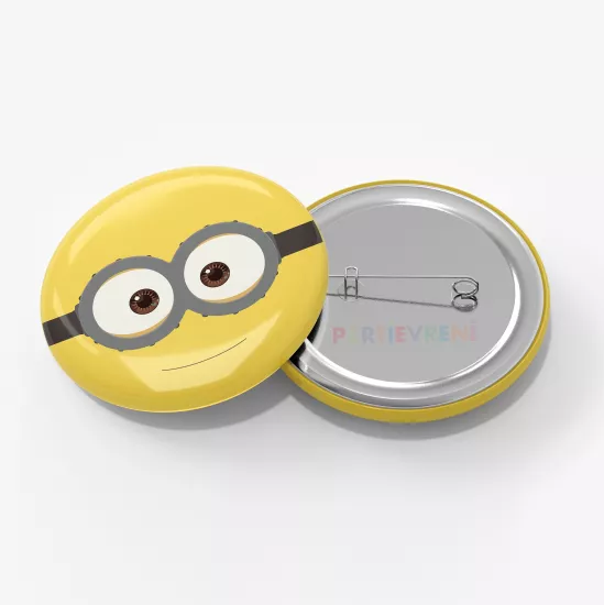 Minions Temalı İğneli Rozet 1 Adet