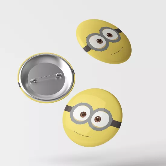 Minions Temalı İğneli Rozet 1 Adet