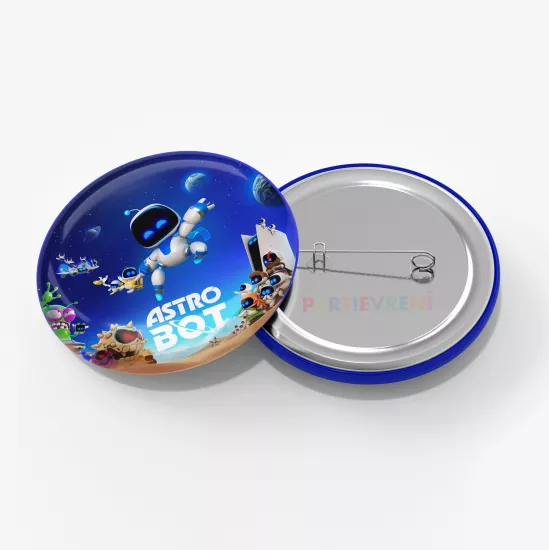 Astro Bot Temalı İğneli Rozet 1 Adet
