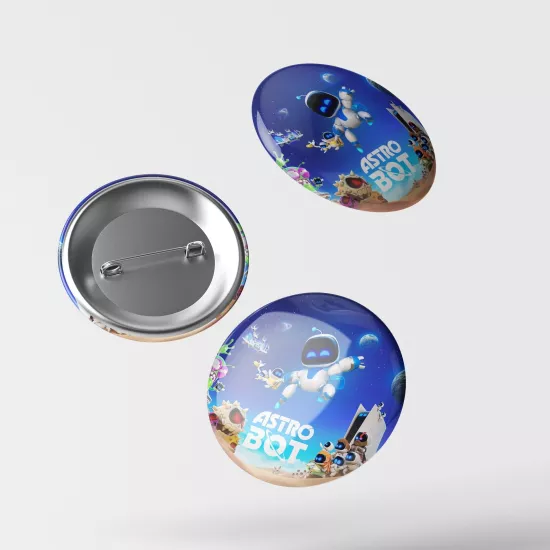 Astro Bot Temalı İğneli Rozet 1 Adet