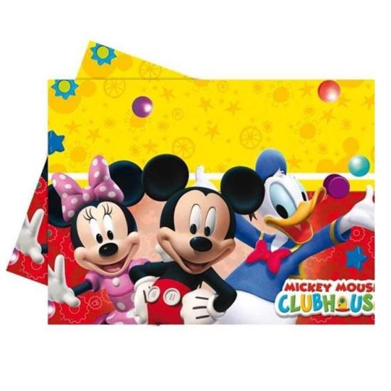 Mickey Mouse Temalı Plastik Masa Örtüsü 120x180 cm