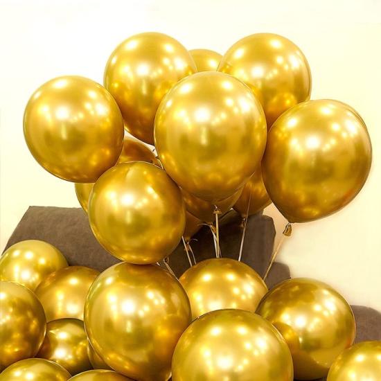 Gold Krom Kaplı Metalik Balon 5’li