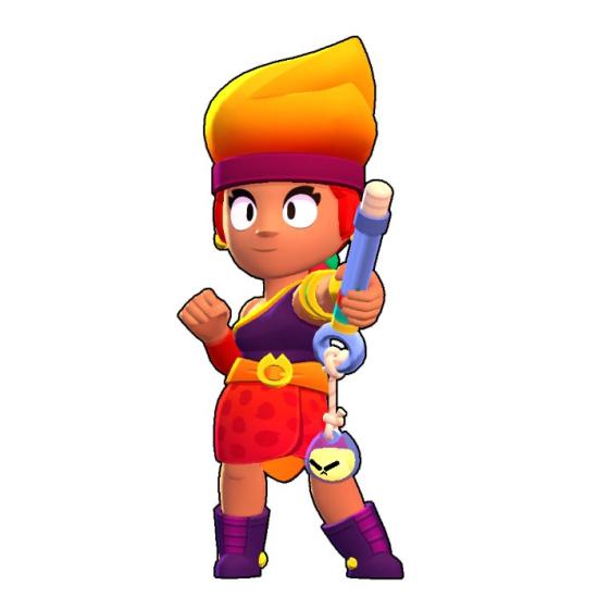 Brawl Stars Amber konseptli Sticker 12 cm 1 adet