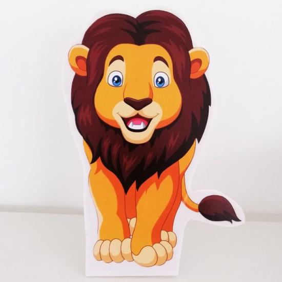 Aslan Temalı Ayaklı Pano 30 cm