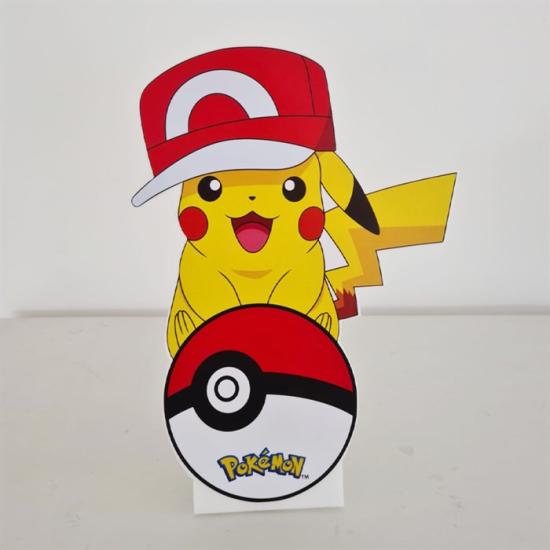 Pokemon Pikachu Poke Ayaklı Dekor Pano