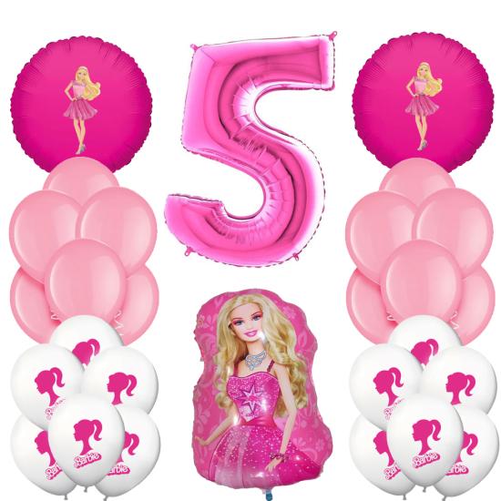 Barbie Konsepti Doğum Günü Balon Seti