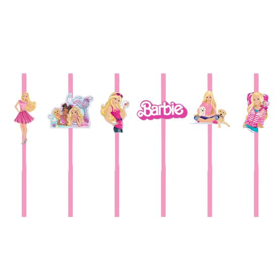 Barbie Konsepti Pipet 6 Adet