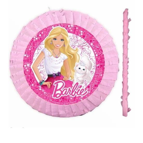 Barbie Konseptli Pembe Pinyata