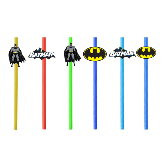 Batman Konseptli 6’lı Pipet