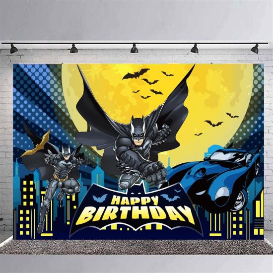 Batman Konsepti Doğum Günü Afişi